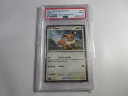PSA 9 Eevee Holo Three Pack Blister Promo SVP 043 Pokemon Card - Image 1