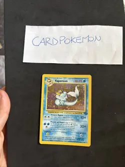 Pokemon Card Vaporeon 12/64-Set Jungle-ita-Holo-swirl-Good! - Image 1