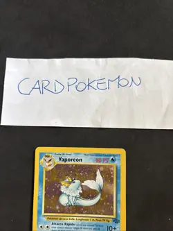 Pokemon Card Vaporeon 12/64-Set Jungle-ita-Holo-swirl-Good! - Image 2