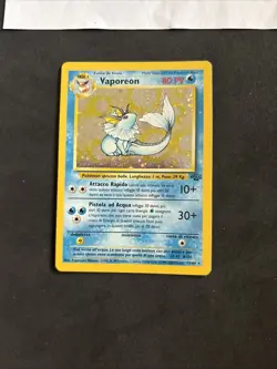 Pokemon Card Vaporeon 12/64-Set Jungle-ita-Holo-swirl-Good! - Image 3