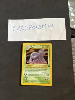 Pokemon Card Muk 13/62 -Fossil-Ita-swirl-Holo-exc/nm! - Image 1