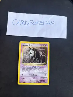 Pokemon Card Unown 14/75- Set Neo discovery-Ita-Holo-Good! - Image 1