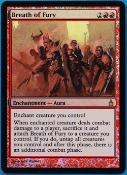 Breath of Fury FOIL Ravnica: City of Guilds NM Red Rare CARD (508092) ABUGames - Image 1