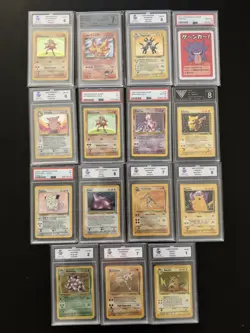 Pokemon TCG WOTC Vintage PSA MGC Graded Bundle 15x Cards - Image 1