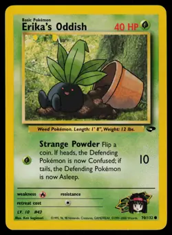 Erika's Oddish - 70/132 - Pokemon Card Gym Challenge Common - NM - Image 1