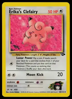 Erika's Clefairy - 40/132 - Pokemon Card Gym Challenge Uncommon - NM - Image 1