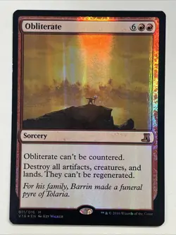 Mtg Carte Magic FTV From the Vault Lore Obliterate FOIL English LP - Image 1