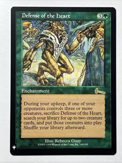 Magic The Gathering Urza's Legacy Defense of the Heart #100/143 MTG LP - Image 1