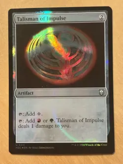 MTG Magic the Gathering Talisman of Impulse Ripple Foil Commander Modern Horizon - Image 1