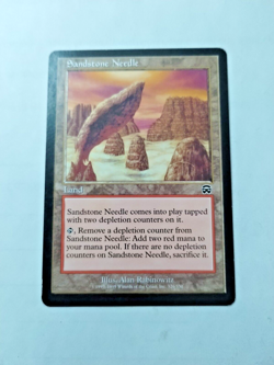 U MTG Sandstone Needle Mercadian Masques 326/350 Regular Com. - bit of edge wear - Image 1