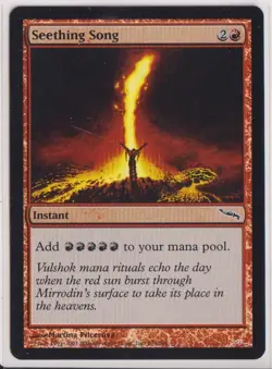 MTG Seething Song Mirrodin Foil - Image 1