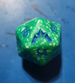 🎲 MTG d20 Spindown 20-sided Life Counter die dice Gatecrash - Green - GTC Simic - Image 1