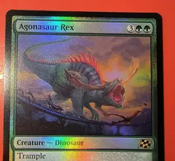 MTG, AETHERDRIFT: AGONASAUR REX- RARE #0151, DFT, FOIL , NM - Image 2