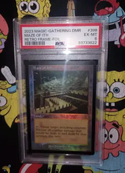 MTG Maze of Ith Retro Frame Foil Dominaria Remastered PSA 6 - Image 1