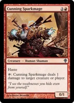 4 x Cunning Sparkmage - Worldwake - Light Play - MTG - Image 1