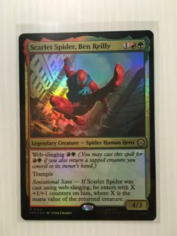MTG Scarlet Spider, Ben Reilly R 142 NM Foil - Image 1