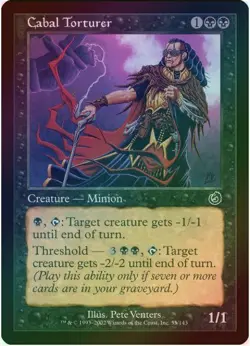 1 x Cabal Torturer - Foil - Torment - LP - Magic The Gathering - MTG - Image 1