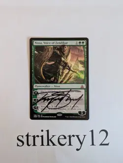 1x Nissa, Voice of Zendikar - Oath of the Gatewatch - Signed by Raymond Swanland - Image 1