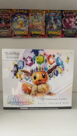 Pokemon Center Prismatic Evolutions Elite Trainer Box ETB Sealed & In Hand - Image 1