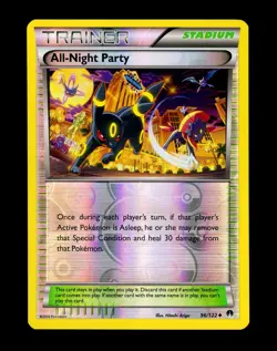 2016 Pokemon ALL-NIGHT PARTY Breakpoint REVERSE HOLO Umbreon XY Card 96/122 NM+ - Image 3