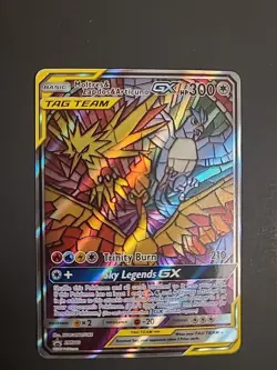 Moltres Zapdos & Articuno Tag Team GX SM210 TCG Sun & Moon Promo Pokemon TCG - Image 1