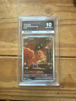 Vulpix 138/132 Illustration Rare Pokemon TCG - Ace 10 Gem Mint PERFECT Subgrades - Image 1