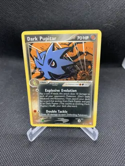 Dark Pupitar 40/109 EX Team Rocket Returns Non Holo Vintage Pokemon TCG Card - Image 1