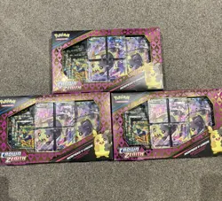 Pokemon TCG Crown Zenith Morpeko V-Union Premium Playmat Collection Box x3 - Image 1