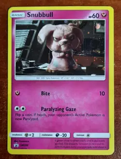 Snubbull - SM200 - Pokemon Promo - Holo + HD Galaxy swirl - MP - Image 2