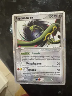 Pokemon Holo Rayquaza EX Promo 2006 #039 LP Italian Card W/rare Center Swirl - Image 4
