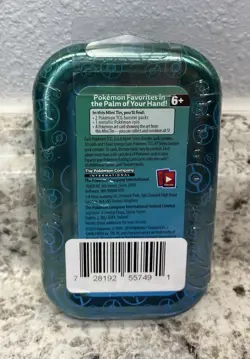 Pokemon Kanto Friends Squirtle Art Mini Tin Factory New H24 - Image 3