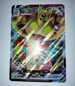 Meowth VMAX SWSH005 Jumbo Pokemon Trading Card Holographic - Image 1