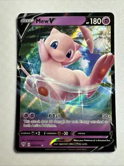 Mew V - 069/189 Darkness Ablaze Ultra Rare Pokemon - NM/MINT - Image 1