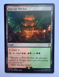 Fire-Lit Thicket Normal R Final Fantasy MTG Magic the Gathering Card NM - Image 1