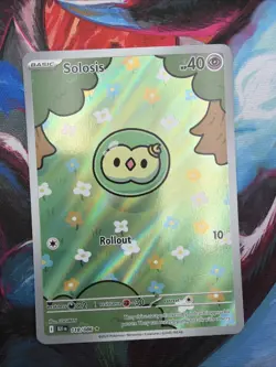 Solosis Black Bolt Illustration Rare SV 118/086 NM Condition Pokemon Card - Image 1