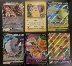 Pokemon JUMBO Card Lot of 6 - Pikachu, Meowth, Alakazam - Oversized Card Lot - Image 1