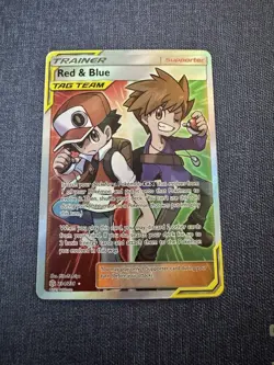 Pokemon TCG Cosmic Eclipse Holo Full Art Ultra Rare Card Red/Blue, 234/236 - Image 1