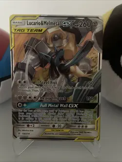 Pokemon TCG Lucario & Melmetal GX Tag Team Card From Unbroken Bonds 120/214 - Image 3