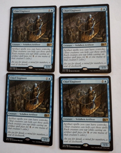 MTG M15 Core Set Chief Engineer Rare x4 Cards are in Great Shape - Image 1