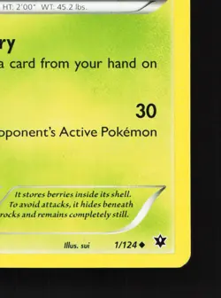 Shuckle 1/124 Fates Collide LP Pokemon Card TCG - Image 3