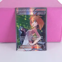 Pokemon TCG Brigette Holo Full Art Card Breakthrough 161/162 MP - Image 1