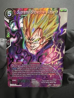 Supreme Showdown Vegeta TB2-005 SR Foil Dragon Ball Super Card Game - Image 3