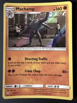 Machamp Holographic Pokemon Card - Detective Pikachu Set - 13/18 - Image 1