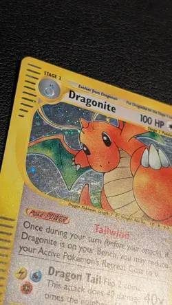 Dragonite 9/165 Expedition Reverse Holo Pokemon Card - 2002 - Played Condition - Image 3