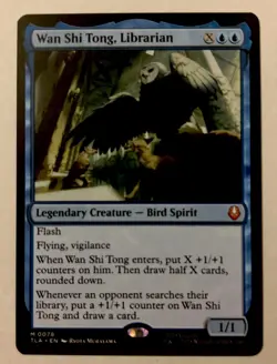 Magic The Gathering Avatar The Last Airbender Card Wan Shi Tong Librarian Rare - Image 1