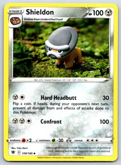 Shieldon - Astral Radiance 109/189 Yuka Morii Pokemon TCG Card - Image 1