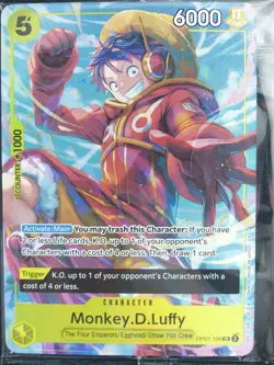 Monkey D Luffy OP07-109 SR Promo Foil - One Piece Card #5Q4 - Image 1