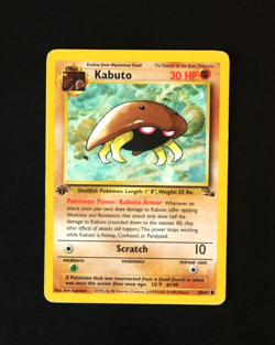 Pokemon Card TCG - Kabuto 50/62 - 1st (First) Edition - WOTC Fossil - LP/MP ⭐ - Image 1