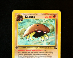 Pokemon Card TCG - Kabuto 50/62 - 1st (First) Edition - WOTC Fossil - LP/MP ⭐ - Image 2