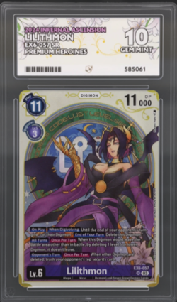 Lilithmon - EX6-057 SR Premium Heroines - ACE Grade 10 - Digimon Card Game - Image 3